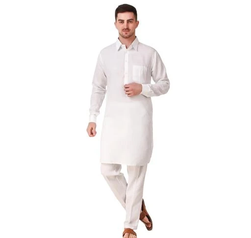 Checkout this latest Kurta Sets
Product Name: *Delexo Men’s Cotton White Kurta Pyjama Set *
Top Fabric: Cotton Blend
Bottom Fabric: Cotton Blend
Scarf Fabric: No Scarf
Sleeve Length: Long Sleeves
Bottom Type: Straight Pajama
Stitch Type: Stitched
Pattern: Solid
Sizes:
S (Chest Size: 19 in, Top Length Size: 38 in, Top Waist  Size: 31 in, Top Hip Size: 39 in, Bottom Waist Size: 30 in, Bottom Hip Size: 39 in, Bottom Length Size: 41 in) 
L (Chest Size: 20 in, Top Length Size: 38 in, Top Waist  Size: 35 in, Top Hip Size: 43 in, Bottom Waist Size: 34 in, Bottom Hip Size: 43 in, Bottom Length Size: 41 in) 
XXL (Chest Size: 21 in, Top Length Size: 38 in, Top Waist  Size: 39 in, Top Hip Size: 47 in, Bottom Waist Size: 38 in, Bottom Hip Size: 47 in, Bottom Length Size: 41 in) 
Introducing Delexo's Ethnic Kurta Pyjama Collection for men.
This Kurta Pyjama has been designed keeping in mind the latest trends in casual fashion and occasional fashion. Engineering garments that fit all body types. 
These kurta pyjamas for men are party wear & regular wear both. These are made with a superior quality material composition which is very soft and comfortable to wear. 
To complete the look adorn a mojari or just slippers for men stylish, you may also try an authentic Kohlapuri chappal for men. 
Suitable for: Party, Weddings, Regular Wear, Celebrations, Occasions, Festivals, Lohri, Pongal, Makar Sakranti, Baisakhi, Holi, Eid, Raksha Bandhan, Dussehra, Diwali, Navratri, Pooja, Christmas, Onam, Ganesh Chaturthi, Janmashtami and Gifts for Men.
Country of Origin: India
Easy Returns Available In Case Of Any Issue


SKU: DLX_MKPWHT_01
Supplier Name: ARSH ENTERPRISES

Code: 158-48261814-9842

Catalog Name: Fancy Men Kurta Sets
CatalogID_11974410
M06-C18-SC1201