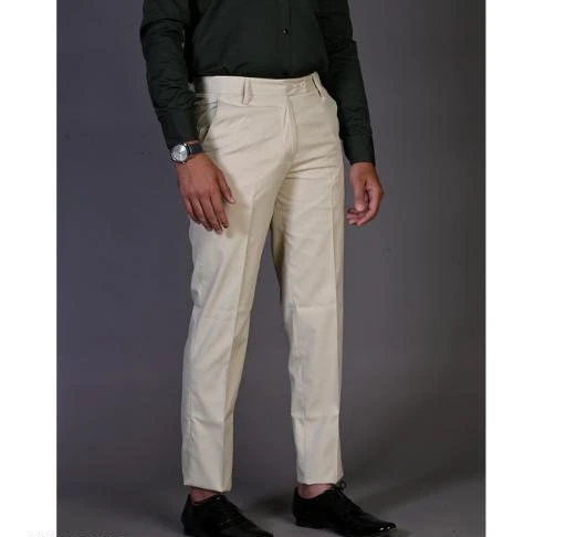 Buy AD  AV Men Off White Solid Synthetic Pack Of 3 Formal Trousers Online  at Best Prices in India  JioMart