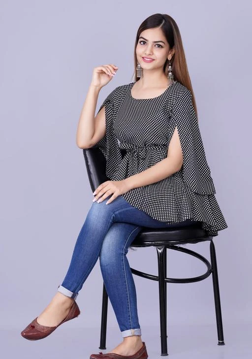 Checkout this latest Tops & Tunics
Product Name: * Classy Latest Women Tops & Tunics*
Fabric: Rayon
Sleeve Length: Three-Quarter Sleeves
Pattern: Printed
Multipack: 1
Sizes:
S (Bust Size: 36 in, Length Size: 28 in) 
M (Bust Size: 38 in, Length Size: 28 in) 
L (Bust Size: 40 in, Length Size: 28 in) 
XL (Bust Size: 42 in, Length Size: 28 in) 
XXL (Bust Size: 44 in, Length Size: 28 in) 
Country of Origin: India
Easy Returns Available In Case Of Any Issue


Catalog Rating: ★3.7 (39)

Catalog Name: Classy Latest Women Tops & Tunics
CatalogID_12000904
C79-SC1020
Code: 013-48352891-999