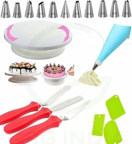 Checkout this latest Cake Making Supplies
Product Name: *Attractive Cake Making Supplies*
Material: Plastic
Product Breadth: 11.5 Cm
Product Height: 1.5 Cm
Product Length: 11.5 Cm
Net Quantity (N): Multipack
*Cake Combo of Cake Making Turn Table and 12 Piece Cake Decorating Nozzle Set and 3-in-1 Multi-Function Stainless Steel Cake Icing Spatula Knife Set and 3 Pieces of Dough Scrapper*
Country of Origin: India
Easy Returns Available In Case Of Any Issue


SKU: ccc :- 04
Supplier Name: RUN WAY

Code: 664-48499045-9961

Catalog Name: Modern Cake Making Supplies
CatalogID_12046292
M08-C23-SC2317