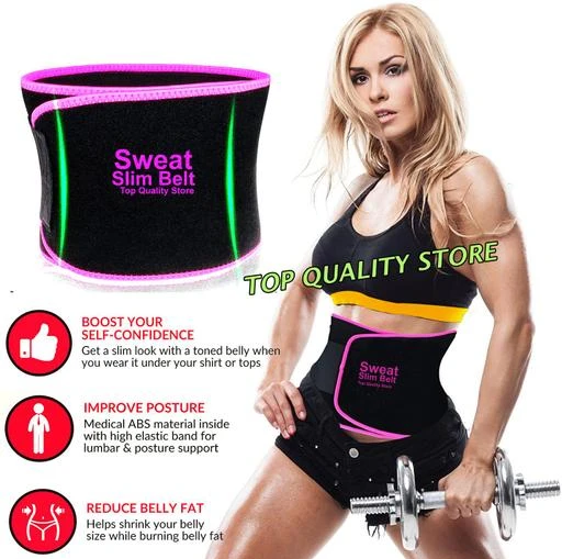Waist Trimmer Belt Sweat Band Wrap Ab Stomach Weight Loss Fat Burner  Slimming