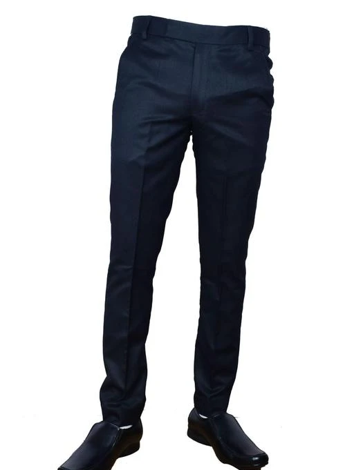 MANCREW Polyester Slim Fit Formal Trousers For Men  Black Dark Grey Combo  Pack Of 2  gintaacom