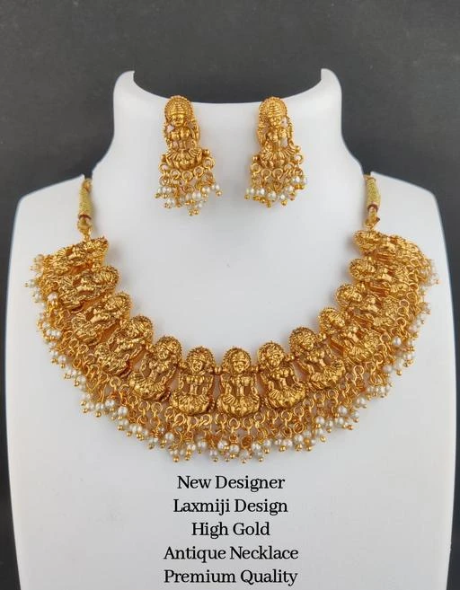 Checkout this latest Jewellery Set
Product Name: *Beautiful Laxmiji Design Antique Gold Plated Jewellery Set*
Base Metal: Brass
Plating: Gold Plated
Stone Type: Pearls
Type: Necklace and Earrings
Net Quantity (N): 1
new Arrival High Gold Antique laxmiji Design necklace set with Matching Earrings
Country of Origin: India
Easy Returns Available In Case Of Any Issue


SKU: Laxmiji 1 White
Supplier Name: Omkar Imitation

Code: 192-49076282-996

Catalog Name: Sizzling Charming Women Jewellery Set
CatalogID_12222791
M05-C11-SC1093