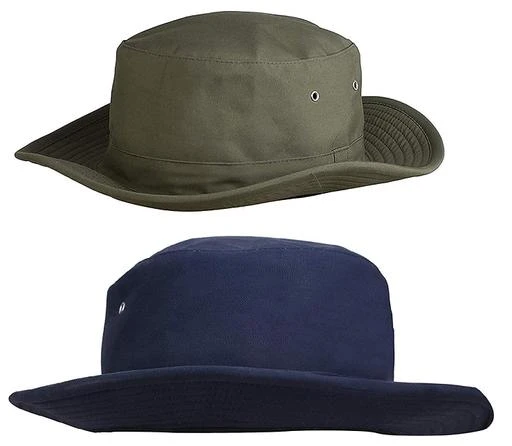  Zacharias Men Cricket Umpire Hat Pack Of 2 Green Navy Blue /  Casual