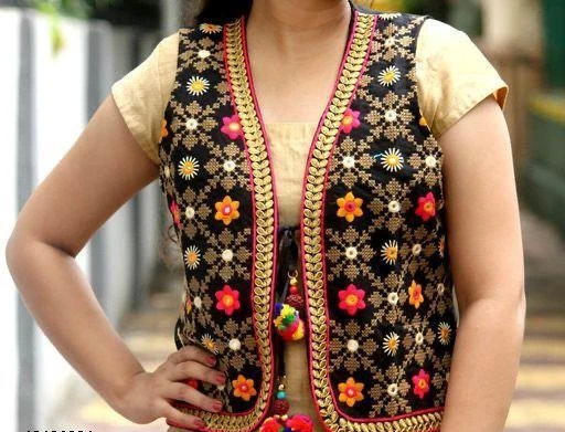 Checkout this latest Ethnic Jackets
Product Name: *Adrika Attractive Women Ethnic Jackets*
Fabric: Cotton Cambric
Sleeve Length: Sleeveless
Pattern: Embroidered
Combo of: Single
Sizes: 
Free Size (Bust Size: 21 in, Length Size: 16 in) 
Country of Origin: India
Easy Returns Available In Case Of Any Issue


Catalog Rating: ★3.9 (189)

Catalog Name: Aishani Sensational Women Ethnic Jackets
CatalogID_12325115
C74-SC1008
Code: 453-49426084-995