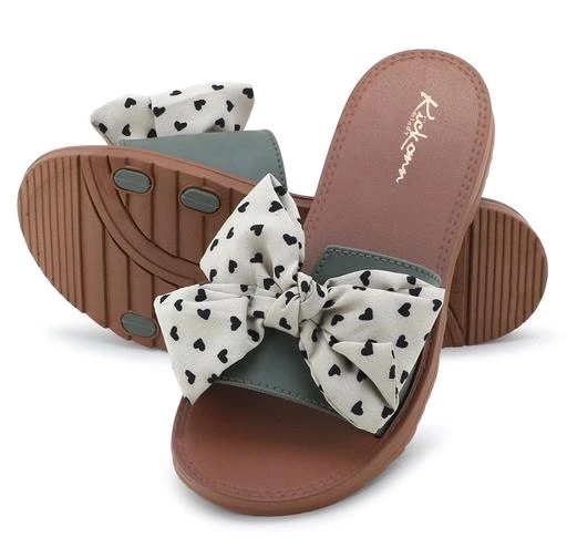 New Trendy Women And Girls Sliders Flat Slippers For Casual Look