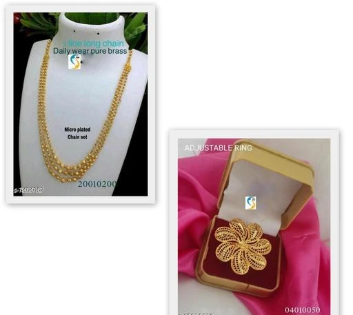 Checkout this latest Necklaces & Chains
Product Name: *Elite Graceful Women Necklaces & Chains*
Base Metal: Alloy
Plating: 1Gram Gold
Stone Type: Artificial Stones & Beads
Sizing: Adjustable
Type: Necklace
Net Quantity (N): 1
Sizes:Free Size
Country of Origin: India
Easy Returns Available In Case Of Any Issue


SKU: 3 layer+phul ring
Supplier Name: the jewelry era

Code: 281-49547909-999

Catalog Name: Allure Graceful Women Necklaces & Chains
CatalogID_12363290
M05-C11-SC1092