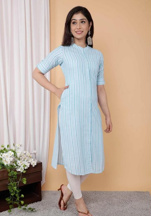 Checkout this latest Kurtis
Product Name: *Shritikas Women Cotton Kurti | Cotton kurti with Pocket | Staight kurti | Daily Wear kurti | simple cotton kurti | comfortable kurti for women | cotton kurti | Blue Kurti*
Fabric: Cotton
Sleeve Length: Three-Quarter Sleeves
Pattern: Woven Design
Combo of: Single
Sizes:
S, M (Bust Size: 34 in, Size Length: 44 in) 
L, XL, XXL
Country of Origin: India
Easy Returns Available In Case Of Any Issue


Catalog Rating: ★4 (465)

Catalog Name: Charvi Petite Kurtis
CatalogID_12403128
C74-SC1001
Code: 943-49680181-994
