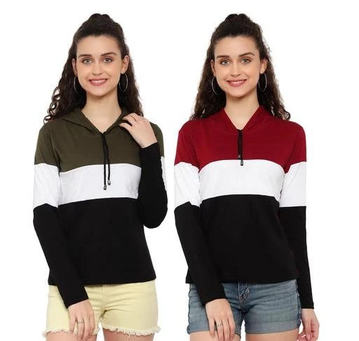 Checkout this latest Tshirts
Product Name: *Trendy Sensational Women Tshirts *
Fabric: Cotton
Sleeve Length: Long Sleeves
Pattern: Colorblocked
Net Quantity (N): 2
Sizes:
S (Bust Size: 34 in) 
M (Bust Size: 36 in) 
L (Bust Size: 38 in) 
XL (Bust Size: 40 in) 
Country of Origin: India
Easy Returns Available In Case Of Any Issue


SKU: GM_HUDFULL_MAROON-OLIV
Supplier Name: MS Enterprises

Code: 493-49802424-9911

Catalog Name: Classic Elegant Women Tshirts 
CatalogID_12440477
M04-C07-SC1021