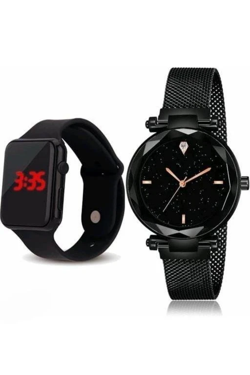 Checkout this latest Couple watches
Product Name: *Attractive Women Couple watches*
Strap Material: Metal
Date Display: No
Dial Color: Black
Dial Shape: Rectangle/ Tonneau
Display Type: Analog
Dual Time: No
Gps: No
Ideal For: Men & Women
Light: No
Power Source: Battery Powered
Scratch Resistant: No
Shock Resistance: No
Water Resistance: No
Net Quantity (N): 1
TOYS WORLD 01 PRESENTS A BEAUTIFULL STAINLESS MAGNETIC BELT WATCH AND DIGITAL BAND FOR DIGITAL INDIA..THERE WAS A BEAUTIFULL COMBO OF WATCH AND BEST FOR A GIFT AND IT WAS PRESENTS IN SO MANY MANY COLORS AND ITS WAS A ORIGNAL MAGNETIC WATCH..FAHSION LOOK BY TOYS WORLD 01 ATTRACTIVE LOOK OF WATCHES 
Sizes: 
Free Size (Dial Diameter Size: 30 mm) 
Country of Origin: China
Easy Returns Available In Case Of Any Issue


SKU: COMBOWA01
Supplier Name: PARI TRADER

Code: 064-49825512-947

Catalog Name: Elite Women Couple watches
CatalogID_12447163
M05-C13-SC2129