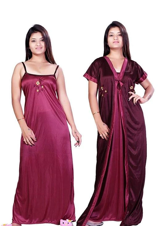 Satin shop nighty combo