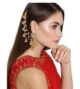  - Fancy Long Baahubali Hair Chain Earrings / Princess Bahubali