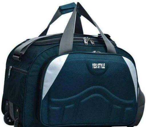 Checkout this latest Duffel Bags
Product Name: *Fancy Men Duffel Bags*
Product Name: Fancy Men Duffel Bags
Material: Fabric
Type: Travel
No. Of Compartments: 4
Product Height: 36 Cm
Product Length: 56 Cm
Product Width: 25 Cm
Size: M
Water Resistant: Yes
Print Or Pattern Type: Solid
Net Quantity (N): 1
This Duffel Bag Is made up of high quality fabric which gives a diamond shiny look when exposed to sunlight which enhances your travel experience to next level. It's lightweight and durable. We use highest quality fabric that's water resistant. The long adjustable shoulder strap increases the ease on your shoulders. With this unisex duffel bag you can pack all your belongings using the multiple compartments and pockets. Travel comfortably and fashionably.
Country of Origin: India
Easy Returns Available In Case Of Any Issue


SKU: picok-Grey_fom
Supplier Name: YES STYLE TRADERS

Code: 954-50154344-0021

Catalog Name: Gorgeous Men Duffel Bags
CatalogID_12545602
M09-C73-SC5086