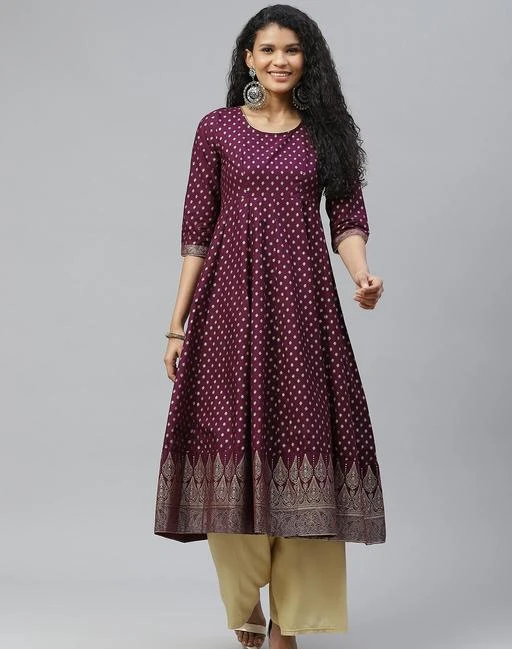 Cotton anarkali kurtis on on sale flipkart