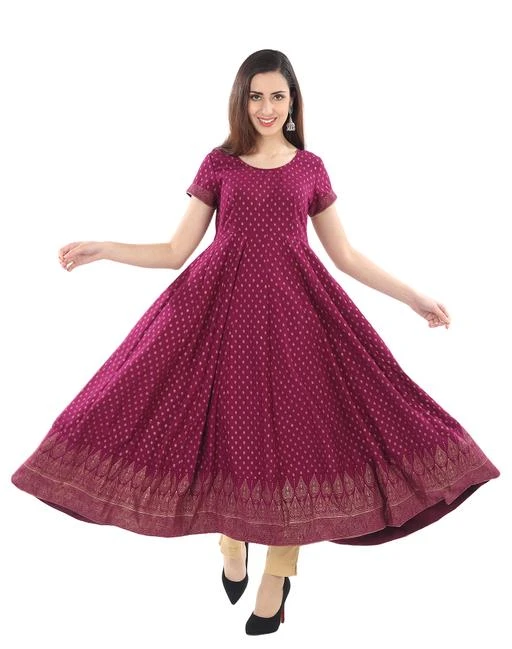 short cotton anarkali kurti