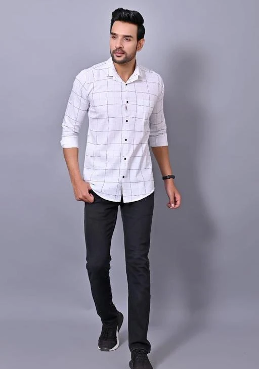 Checkout this latest Shirts
Product Name: *Classy Fashionable Men Shirts*
Fabric: Cotton Blend
Sleeve Length: Long Sleeves
Pattern: Checked
Multipack: 1
Sizes:
M (Length Size: 27.5 in) 
L (Length Size: 28.5 in) 
XL (Length Size: 29.5 in) 
XXL (Length Size: 30.5 in) 
Country of Origin: India
Easy Returns Available In Case Of Any Issue


Catalog Rating: ★4.1 (35)

Catalog Name: Urbane Fashionable Men Shirts
CatalogID_12592373
C70-SC1206
Code: 924-50305294-999