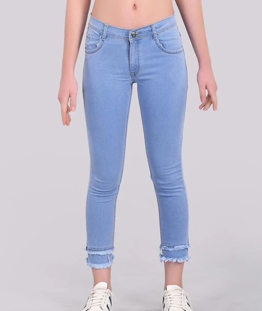 Checkout this latest Jeans
Product Name: *Classy Fashionable Women Jeans*
Fabric: Denim
Surface Styling: Fringed
Multipack: 1
Sizes:
28 (Waist Size: 28 in, Length Size: 40 in) 
30 (Waist Size: 30 in, Length Size: 40 in) 
32 (Waist Size: 32 in, Length Size: 40 in) 
34 (Waist Size: 34 in, Length Size: 40 in) 
Easy Returns Available In Case Of Any Issue


SKU: T-17
Supplier Name: Taj Enterprises

Code: 334-5030974-7401

Catalog Name: Fancy Classy Fashionable Women Jeans Vol 4
CatalogID_739284
M04-C08-SC1032
