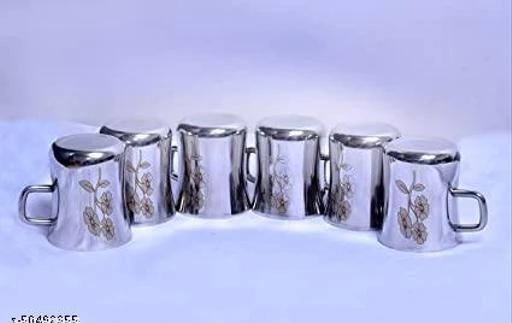Checkout this latest Cups, Mugs & Saucers
Product Name: *Lazer Printed Tea Cup Set of 6 Pieces Made of Stainless Steel for Tea & Coffee Mug, Fancy Design, Silver, 100ml Capacity*
Material: Stainless Steel
Type: Tea Cup
Product Breadth: 10 Cm
Product Height: 10 Cm
Product Length: 10 Cm
Net Quantity (N): Pack Of 6
Lazer Printed Tea Cup Set of 6 Pieces Made of Stainless Steel for Tea & Coffee Mug, Fancy Design, Silver, 100ml Capacity
Country of Origin: India
Easy Returns Available In Case Of Any Issue


SKU: New Lazer Printed Tea Cup 100ml Pack Of 6
Supplier Name: Brand zone

Code: 723-50492355-994

Catalog Name: Graceful Cups, Mugs & Saucers
CatalogID_12649738
M01-C39-SC2066
.