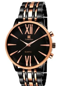 IIK COLLECTION Black Stainless Steel Analog Watch For Men and Boys  (IIK-873M)