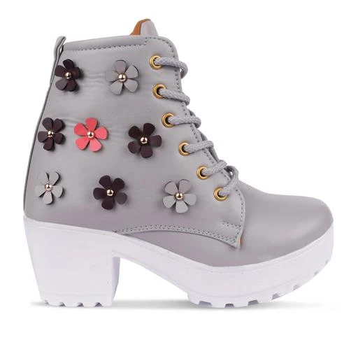 Checkout this latest Boots
Product Name: *Fancy Women Boots*
Material: Syntethic Leather
Sole Material: Pvc
Pattern: Solid
Fastening & Back Detail: Lace-Up
Net Quantity (N): 1
Women  And Girls casual boots
Sizes: 
IND-3, IND-4, IND-5, IND-6, IND-7, IND-8
Country of Origin: India
Easy Returns Available In Case Of Any Issue


SKU: 7999-Grey
Supplier Name: Ajay Footwear

Code: 204-50577359-999

Catalog Name: Fancy Women Boots
CatalogID_12673045
M09-C30-SC1065