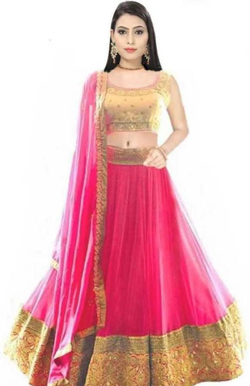 Checkout this latest Lehenga
Product Name: *Banita Fashionable Women Lehenga*
Topwear Fabric: Satin
Bottomwear Fabric: Net
Dupatta Fabric: Net
Set type: Choli And Dupatta
Top Print or Pattern Type: Embroidered
Bottom Print or Pattern Type: Embroidered
Dupatta Print or Pattern Type: Lace
Sizes: 
Semi Stitched (Lehenga Waist Size: 45 in, Lehenga Length Size: 43 in) 
Free Size (Lehenga Waist Size: 45 in, Lehenga Length Size: 43 in) 
OUR Name is enough to Delight Women. Our designer designs a gorgeous LEHENGA CHOLI for beautiful Indian women’s and girls. This lehenga choli is best GIFT for your sister and partner. Customer is our KING. Our most priority is customers SATISFACTION. And also 100% Best Quality Product With Good Fabrics.
Country of Origin: India
Easy Returns Available In Case Of Any Issue


SKU: K KAYYA 99
Supplier Name: NILKANTH CREATION

Code: 955-50586284-9971

Catalog Name: Aagam Graceful Women Lehenga
CatalogID_12675713
M03-C60-SC1005