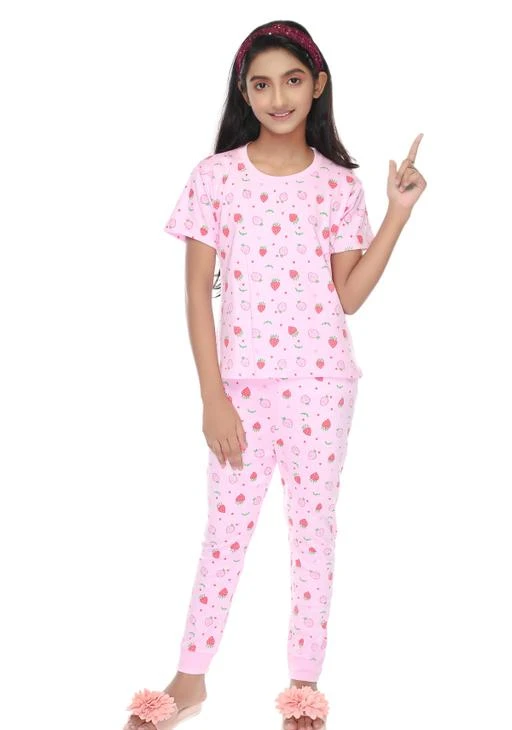 Checkout this latest Nightsuits
Product Name: *Pretty Comfy Kids Girls Nightsuits*
Top Fabric: Cotton
Bottom Fabric: Cotton
Top Type: T-shirt
Bottom Type: Pajamas
Sleeve Length: Short Sleeves
Top Pattern: Printed
girls night wear hosiery cotton
Sizes: 
2-3 Years (Top Bust Size: 12 in) 
3-4 Years (Top Bust Size: 13 in) 
4-5 Years, 5-6 Years, 6-7 Years, 7-8 Years, 8-9 Years, 9-10 Years, 10-11 Years
Country of Origin: India
Easy Returns Available In Case Of Any Issue


SKU: XIPoS-RP
Supplier Name: Magrechee

Code: 503-50695877-997

Catalog Name: Flawsome Classy Kids Girls Nightsuits
CatalogID_12709895
M10-C32-SC1158