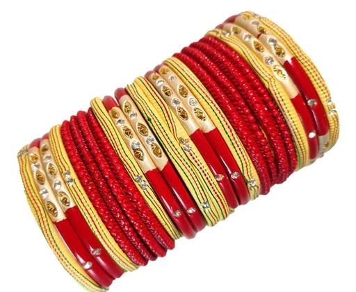 Checkout this latest Bracelet & Bangles
Product Name: *ANSHI CREATIONS LAH/LAHTHI LAC BANGLE SET*
Base Metal: Lac
Plating: Copper Plated
Stone Type: Artificial Stones & Beads
Sizing: Non-Adjustable
Type: Bangle Set
Multipack: More Than 10
Sizes:2.2, 2.4, 2.6, 2.8
Country of Origin: India
Easy Returns Available In Case Of Any Issue


SKU: 1035646458
Supplier Name: Anshi Creations

Code: 553-50755122-9921

Catalog Name: Elite Glittering Bracelet & Bangles
CatalogID_12728449
M05-C11-SC1094
.