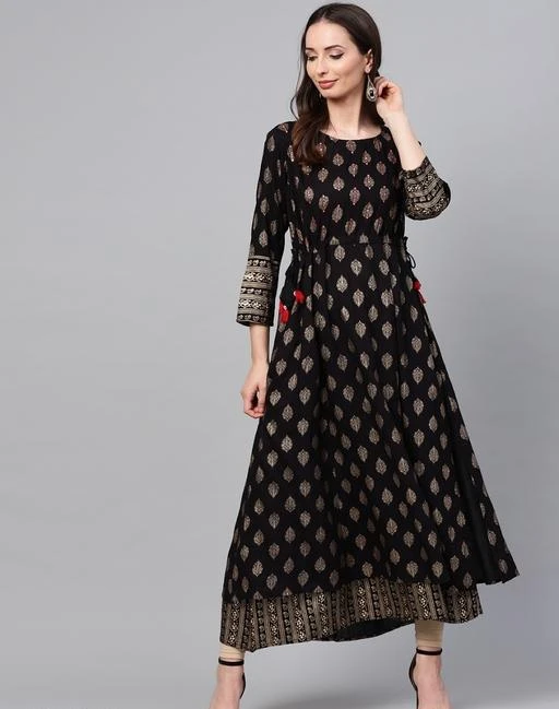 Checkout this latest Gowns
Product Name: *Designer Fancy Women's Gowns*
Fabric: Rayon
Sleeve Length: Three-Quarter Sleeves
Pattern: Printed
Set Type: Single piece
Stitch Type: Stitched
Multipack: 1
Sizes: 
M (Bust Size: 38 in, Length Size: 52 in) 
Easy Returns Available In Case Of Any Issue


Catalog Rating: ★3.9 (96)

Catalog Name: Vedika Stylish Women Gowns
CatalogID_748846
C79-SC1289
Code: 267-5083215-2742
