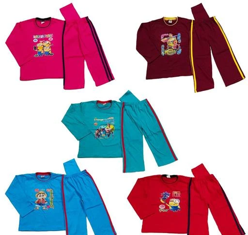 Checkout this latest Clothing Set
Product Name: *Modern Stylus Boys Clothing Sets*
Top Fabric: Cotton
Bottom Fabric: Cotton
Sleeve Length: Long Sleeves
Top Pattern: Printed
Bottom Pattern: Solid
Sizes:
2-3 Years (Top Chest Size: 12 in, Top Length Size: 16 in, Bottom Waist Size: 6 in, Bottom Length Size: 17 in) 
3-4 Years (Top Chest Size: 13 in, Top Length Size: 17.5 in, Bottom Waist Size: 7 in, Bottom Length Size: 19 in) 
4-5 Years (Top Chest Size: 13.5 in, Top Length Size: 19 in, Bottom Waist Size: 7.5 in, Bottom Length Size: 20.5 in) 
Country of Origin: India
Easy Returns Available In Case Of Any Issue


SKU: TP_FS_PK_BR_GR_BL_RD
Supplier Name: SSRK

Code: 976-50860279-999

Catalog Name: Modern Stylus Boys Clothing Sets
CatalogID_12760165
M10-C32-SC1182