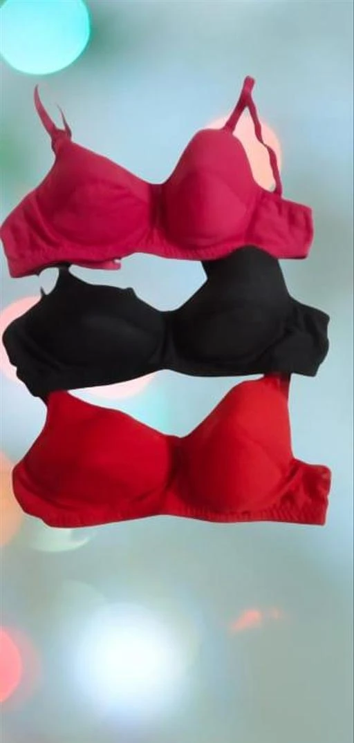 Checkout this latest Bra
Product Name: *Stylus Women Bra*
Fabric: Cotton Blend
Print or Pattern Type: Solid
Padding: Padded
Type: Everyday Bra
Wiring: Non Wired
Seam Style: Seamless
Multipack: 3
Add On: Hooks
Sizes:
28A (Underbust Size: 28 in, Overbust Size: 30 in) 
30A (Underbust Size: 30 in, Overbust Size: 32 in) 
32A (Underbust Size: 32 in, Overbust Size: 34 in) 
34A (Underbust Size: 34 in, Overbust Size: 36 in) 
36A (Underbust Size: 36 in, Overbust Size: 38 in) 
Country of Origin: India
Easy Returns Available In Case Of Any Issue


SKU: Stylish women comfy bra
Supplier Name: Imran enterprizes

Code: 152-50901328-992

Catalog Name: Stylus Women Bra
CatalogID_12772797
M04-C09-SC1041