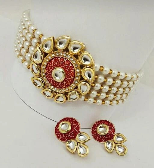 Checkout this latest Jewellery Set
Product Name: *jewellery set*
Base Metal: Brass
Plating: Rhodium Plated
Stone Type: No Stone
Sizing: Adjustable
Type: Necklace and Earrings
Net Quantity (N): 1
Since 2018, Shree Jai Sai Art exist to excellent quality and Tantalizing Fashion Jewellery, We Constantly think about our customers and their preferences to design the jewellery that brings out the bestin us. We ensure the top quality experience in making our fashion jewellery 100% Skin friendly. We have around 1000+ unique collections to cherish the patterns and collection of our customers. With the most affordable prices amusing craftsmanship, we offer you the latest trends to select from.
Country of Origin: India
Easy Returns Available In Case Of Any Issue


SKU: YgETgZ1e
Supplier Name: Palak art

Code: 061-51006360-003

Catalog Name: jewellery set
CatalogID_12807618
M05-C11-SC1093