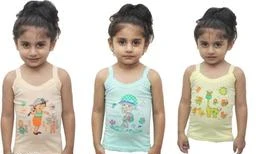 Girls Multicolor Cotton Blend Girls Innerwear Pack Of 5