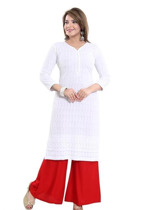 Checkout this latest Kurtis
Product Name: *Women's Chikankari White Cotton Kurti*
Fabric: Cotton
Sleeve Length: Three-Quarter Sleeves
Pattern: Chikankari
Combo of: Single
Sizes:
XXXL (Bust Size: 48 in, Size Length: 46 in) 
4XL (Bust Size: 50 in, Size Length: 46 in) 
6XL (Bust Size: 54 in, Size Length: 46 in) 
7XL (Bust Size: 56 in, Size Length: 46 in) 
Country of Origin: India
Easy Returns Available In Case Of Any Issue


Catalog Rating: ★4.3 (75)

Catalog Name: Women Cotton A-line Printed Yellow Kurti
CatalogID_757008
C74-SC1001
Code: 268-5128991-1602