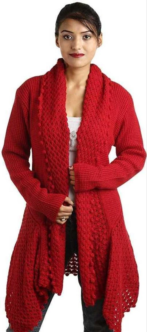 Checkout this latest Sweaters
Product Name: *Stylish Fashionista Women Sweaters*
Fabric: Wool
Sleeve Length: Long Sleeves
Pattern: Self-Design/Knitted Design
Multipack: 1
Sizes: 
Free Size (Bust Size: 32 in, Length Size: 36 in) 
Country of Origin: India
Easy Returns Available In Case Of Any Issue


SKU: RED shrug woollen 12345
Supplier Name: Shilpi Fashion

Code: 848-51393148-9991

Catalog Name: Stylish Modern Women Sweaters
CatalogID_12923121
M04-C07-SC1026
.