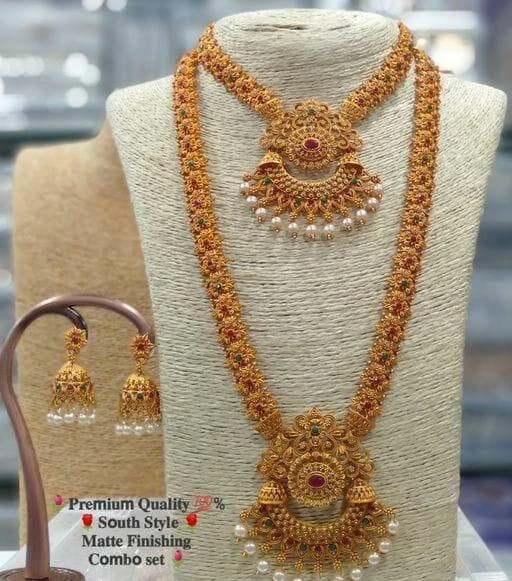 Checkout this latest Jewellery Set
Product Name: *Princess Unique Jewellery Sets*
Base Metal: Alloy
Plating: Gold Plated
Stone Type: Agate
Sizing: Adjustable
Type: Necklace and Earrings
Country of Origin: India
Easy Returns Available In Case Of Any Issue


SKU: EF-3701G
Supplier Name: HARIKRUSHNA ENTERPRISE

Code: 773-51394789-999

Catalog Name: Twinkling Elegant Jewellery Sets
CatalogID_12923557
M05-C11-SC1093