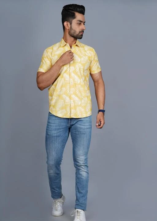 Checkout this latest Shirts
Product Name: *Modern Mode Trendy Printed Mens Half Sleeves Shirt*
Fabric: Cotton
Sleeve Length: Short Sleeves
Pattern: Printed
Net Quantity (N): 1
Sizes:
S, M, L, XL, XXL
Modern Mode Presents to you a new range of stylish and cool new shirts yet which are affordable for everyone. This fashionable and stylish Modern Mode  men shirt makes your look cool and attractive. It is perfect for your Party Wear attire.
Country of Origin: India
Easy Returns Available In Case Of Any Issue


SKU: Printed Mens Half Sleeves Shirt007.3245
Supplier Name: Modern Mode creation

Code: 833-51416722-999

Catalog Name: Comfy Modern Men Shirts
CatalogID_12930004
M06-C14-SC1206