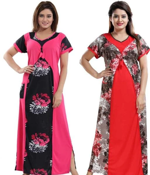 Checkout this latest Nightdress
Product Name: *Trendy Alluring Women Nightdresses*
Fabric: Satin
Sleeve Length: Short Sleeves
Pattern: Printed
Multipack: 2
Sizes:
Free Size (Length Size: 55 in) 
Country of Origin: India
Easy Returns Available In Case Of Any Issue


Catalog Rating: ★4.1 (117)

Catalog Name: Trendy Alluring Women Nightdresses
CatalogID_12943594
C76-SC1044
Code: 974-51463774-999