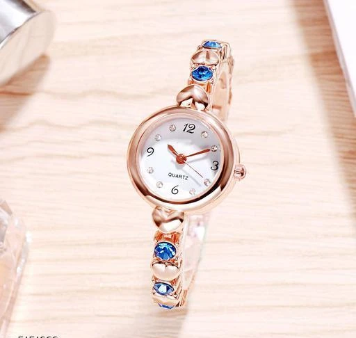 Fancy Bracelet Rose Gold Ladies Watches Girls Wrist Watch For Women Style  Fashion Female Clock With