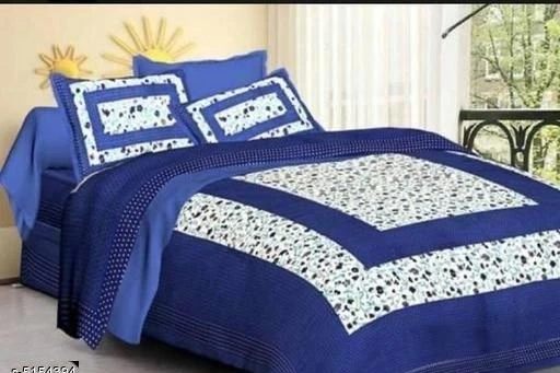 Checkout this latest Bedsheets_500-1000
Product Name: *Ria Stylish Cotton 100 X 90 Double Bedsheet*
Fabric: Cotton
No. Of Pillow Covers: 2
Thread Count: 160
Multipack: Pack Of 1
Sizes:
Queen (Length Size: 100 in Width Size: 90 in Pillow Length Size: 27 in Pillow Width Size: 17 in) 
Country of Origin: India
Easy Returns Available In Case Of Any Issue


Catalog Rating: ★3.7 (63)

Catalog Name: Ria Stylish Cotton 100 X 90 Double Bedsheet Vol 4
CatalogID_761377
C53-SC1101
Code: 873-5154394-378