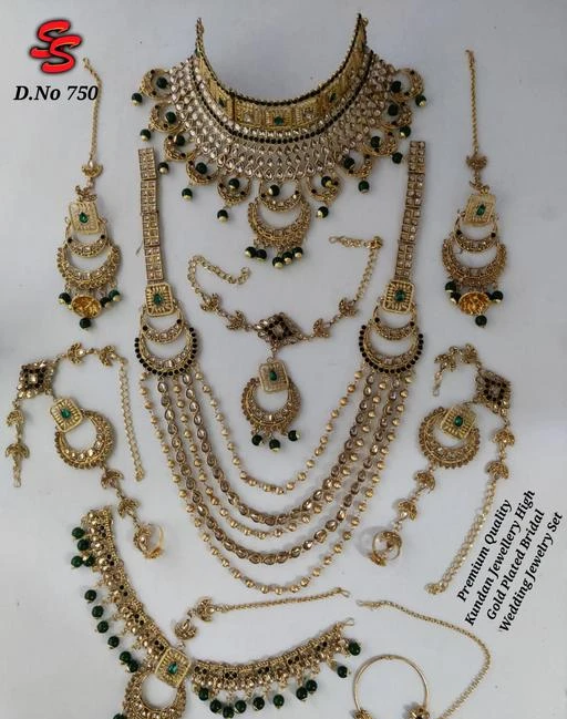 Checkout this latest Jewellery Set
Product Name: *Diva Elegant Jewellery Sets*
Base Metal: Alloy
Plating: Gold Plated
Stone Type: No Stone
Sizing: Non-Adjustable
Type: Necklace and Earrings
Multipack: 2 Necklaces (For J-Set)
Country of Origin: India
Easy Returns Available In Case Of Any Issue


Catalog Rating: ★3.9 (106)

Catalog Name: Elite Fancy Jewellery Sets
CatalogID_12999334
C77-SC1093
Code: 6331-51656567-9981
