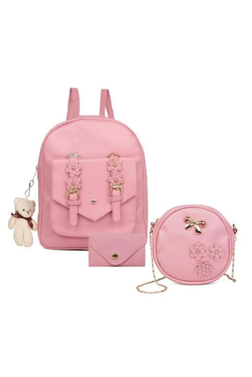 Checkout this latest Backpacks
Product Name: *Gorgeous Attractive Women Backpacks*
Material: PU
No. of Compartments: 1
Pattern: Solid
Multipack: 2
Sizes:
Free Size (Length Size: 12 in, Width Size: 10 in) 
Country of Origin: India
Easy Returns Available In Case Of Any Issue


SKU: CY 03 Pink Backpack
Supplier Name: CYNOR bag

Code: 004-51886666-997

Catalog Name: Graceful Alluring Women Backpacks
CatalogID_13072795
M09-C27-SC5081