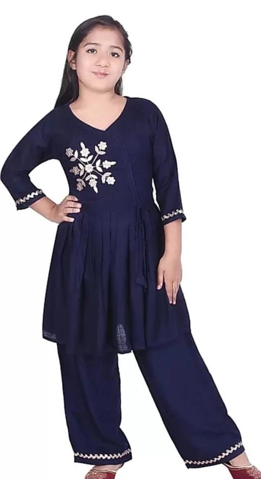 Checkout this latest Kurta Sets
Product Name: *Classic Kurta Sets*
Top Fabric: Rayon
Dupatta: Without Dupatta
Top Shape: anarkali
Bottom Type: harem pants
Top Length: above knee
Top Pattern: Embellished
Sleeve Length: Three-Quarter Sleeves
Blue Kurta With Pent
Sizes: 
8-9 Years, 9-10 Years, 10-11 Years, 11-12 Years, 12-13 Years, 13-14 Years, 14-15 Years, 15-16 Years
Country of Origin: India
Easy Returns Available In Case Of Any Issue


SKU: xKv5AbUE
Supplier Name: V L Designer fashion

Code: 394-51972402-9001

Catalog Name: Stylo Kurta Sets
CatalogID_13100170
M10-C32-SC1140