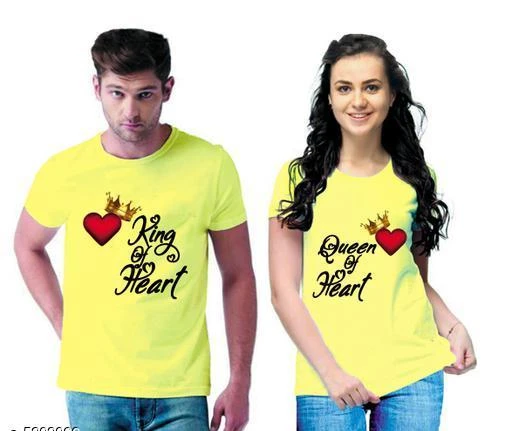Checkout this latest Tshirts
Product Name: * Stylish Printed Couple T-shirts*
Fabric: Men Tshirt - Cotton Blend Women Tshirt - Cotton Blend
Sleeves: Half Sleeves Are Included
Size: Women : Tshirt - S - 36 in M - 38 in  L - 40 in  XL - 42  XXL - 44 in  Boy Tshirt - S M L XL XXL (Refer Size Chart  For Details)
Length: Women Tshirt  : S - 25 in M - 26 in  L - 27 in  XL - 28  XXL - 29 in Men Tshirt -  S  M  L  XL XXL(Refer Size Chart)
Type: Stitched
Description: It Has 1 Piece Of Men's T-shirt & 1 Piece Of Women's T-shirt
Work - Printed
Country of Origin: India
Easy Returns Available In Case Of Any Issue


SKU: yellow_86
Supplier Name: VIEW DESIGN

Code: 114-5203066-7701

Catalog Name: Stylish Printed Couple T-shirts
CatalogID_769824
M00-C00-SC1940
.