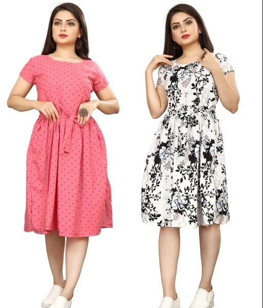 Checkout this latest Dresses
Product Name: *one piece dress women*
Fabric: Crepe
Sleeve Length: Short Sleeves
Pattern: Printed
Net Quantity (N): 2
Sizes:
S (Bust Size: 36 in, Length Size: 37 in) 
M (Bust Size: 38 in, Length Size: 37 in) 
L (Bust Size: 40 in, Length Size: 37 in) 
XL (Bust Size: 42 in, Length Size: 37 in) 
XXL (Bust Size: 44 in, Length Size: 37 in) 
A good quality dress for women. It will give them a classic and trendy look.This is designed as per the latest trends to keep you in sync with high fashion and with wedding and other occasion, it will keep you comfortable all day long. The lovely design forms a substantial feature of this wear.
Country of Origin: India
Easy Returns Available In Case Of Any Issue


SKU: F-535-539
Supplier Name: BlackBird

Code: 304-52125417-997

Catalog Name: Classy Partywear Women Dresses
CatalogID_13145956
M04-C07-SC1025