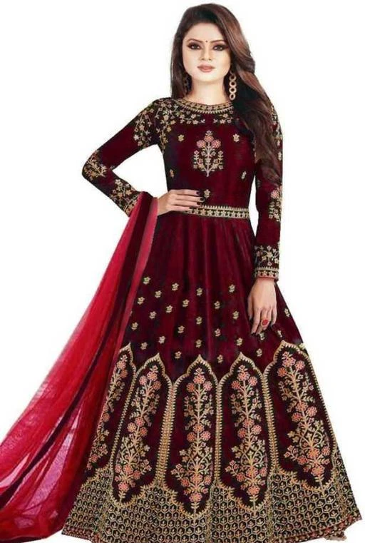 Checkout this latest Gowns
Product Name: *Chitrarekha Drishya Gowns*
Fabric: Taffeta Silk
Sleeve Length: Long Sleeves
Pattern: Embroidered
Net Quantity (N): 1
Sizes:
S, M, L, XL, XXL, Free Size (Bust Size: 42 in, Waist Size: 42 in) 
Country of Origin: India
Easy Returns Available In Case Of Any Issue


SKU: MANOHARI-MAROON-003
Supplier Name: Shreeya creation

Code: 163-52128349-9991

Catalog Name: Aakarsha Graceful Gowns
CatalogID_13147026
M04-C07-SC1289