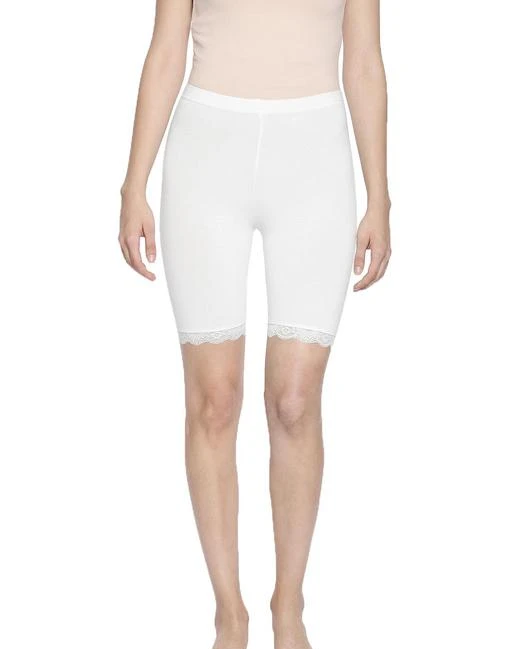  Le Espresso Women Slip Shorts For Under Dresseshalf White /  Designer