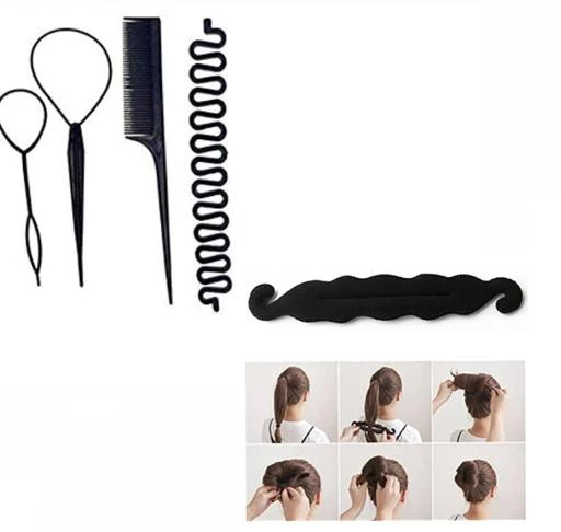 Checkout this latest Hair Accessories
Product Name: *Fashion Braids Tools/Hair Styling Kits For Women Hair Accessories- (Pack of 2) *
Material: Plastic
Net Quantity (N): 2
Hair Styling Accessories For different Hair Style. Professional Parlour & Salon Use Hair Accessories This Item Is A Hair Styling Accessories Kit, Make Your DIY Hair Styles. It Is A Necessary Tool Set For Women. To Make Your Own Hair Style With This Hair Styling Kit.
Sizes: 
Free Size
Country of Origin: India
Easy Returns Available In Case Of Any Issue


SKU: 966683532
Supplier Name: GANESH JI TRADING

Code: 531-52241831-992

Catalog Name: Feminine Graceful Women Hair Accessories
CatalogID_13184455
M05-C13-SC1088