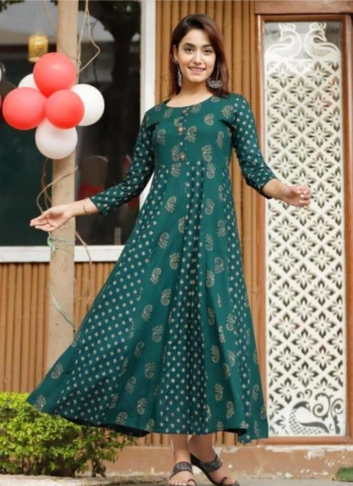 Checkout this latest Kurtis
Product Name: *Aagam Attractive Kurtis*
Fabric: Rayon
Sleeve Length: Three-Quarter Sleeves
Pattern: Printed
Combo of: Single
Sizes:
S (Bust Size: 36 in, Size Length: 52 in) 
M (Bust Size: 38 in, Size Length: 52 in) 
L (Bust Size: 40 in, Size Length: 52 in) 
Country of Origin: India
Easy Returns Available In Case Of Any Issue


SKU: PRINTED GOWN -54
Supplier Name: Maya Creation

Code: 253-52335347-9931

Catalog Name: Kashvi Fashionable Kurtis
CatalogID_13214580
M03-C03-SC1001