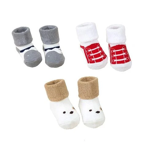 TENDSY Baby Anti Slip Crew Socks With Grips For Toddlers, Little