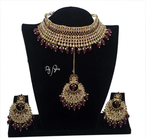 Checkout this latest Jewellery Set
Product Name: *Diva Fusion Jewellery Sets *
Base Metal: Copper
Plating: Gold Plated
Stone Type: Artificial Stones & Beads
Sizing: Adjustable
Type: Maangtika and Earrings
Net Quantity (N): 1
Diva Fusion Jewellery Sets Base Metal: Alloy Plating: Gold Plated Stone Type: Artificial Stones & Beads Sizing: Adjustable Multipack: 1 Easy Returns Available In Case Of Any Issue
Country of Origin: India
Easy Returns Available In Case Of Any Issue


SKU: NEW_OPERA_MAROON
Supplier Name: Raj Rohit Immitation Jewellery

Code: 093-52378289-995

Catalog Name: Sizzling Chunky Women Jewellery Set
CatalogID_13228530
M05-C11-SC1093